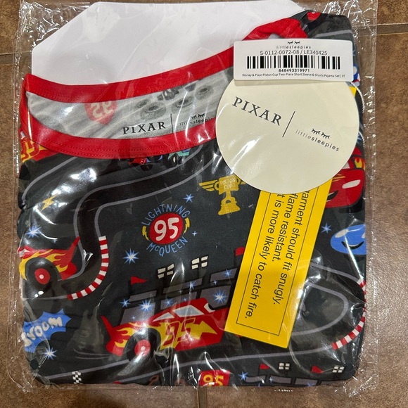 ✨ NWT Little Sleepies x Disney Pixar Cars Piston Cup Pajama Set 🚗 3T - Picture 1 of 2